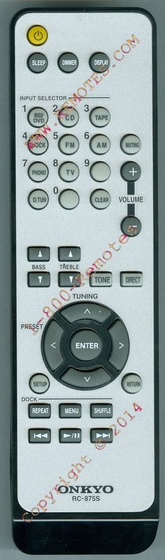 ONKYO 24140875 RC-875S Genuine OEM original Remote