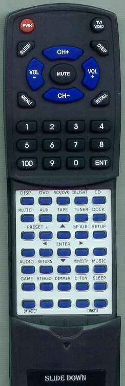 ONKYO 24140707 RC-707M replacement Redi Remote