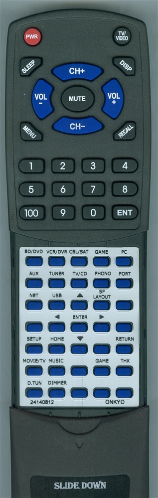 ONKYO 24140812 RC-812M replacement Redi Remote