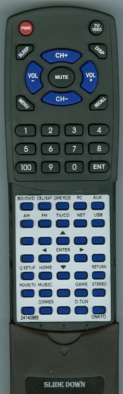 ONKYO 24140865 RC-865M replacement Redi Remote