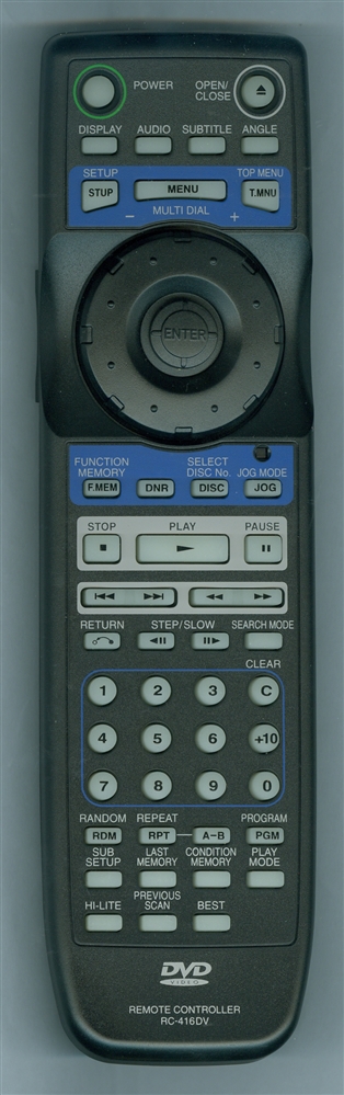 ONKYO VXX2708 RC-416DV Genuine  OEM original Remote