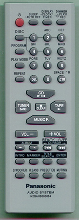 PANASONIC N2QAHB000064 N2QAHB000064 Genuine  OEM original Remote