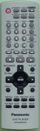 PANASONIC N2QAJB000092 Genuine  OEM original Remote