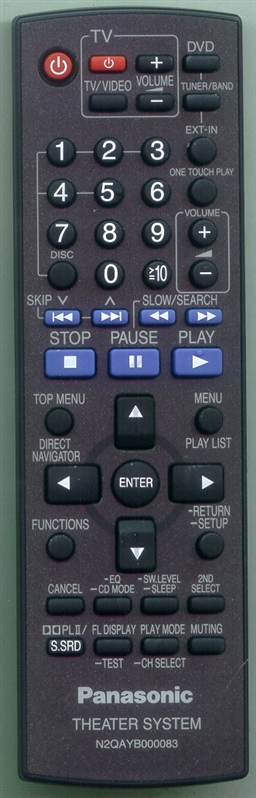 PANASONIC N2QAYB000083 Genuine  OEM original Remote