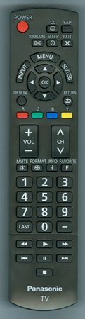 PANASONIC N2QAYB000706 Genuine OEM original Remote