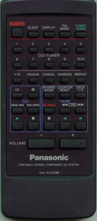 PANASONIC RAK-RX309WM Genuine  OEM original Remote