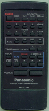 PANASONIC RAK-RX310WM Genuine  OEM original Remote