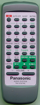 PANASONIC RAK-SC957W1K Genuine  OEM original Remote