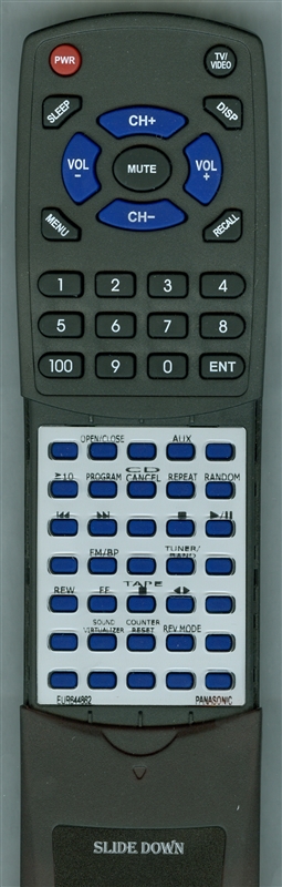 PANASONIC EUR644862 replacement Redi Remote