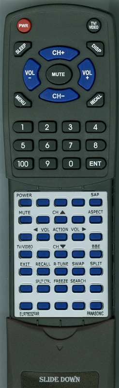 PANASONIC EUR7603ZFAR replacement Redi Remote