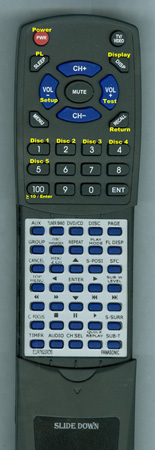 PANASONIC EUR7623XD0 EUR7623XD0 replacement Redi Remote