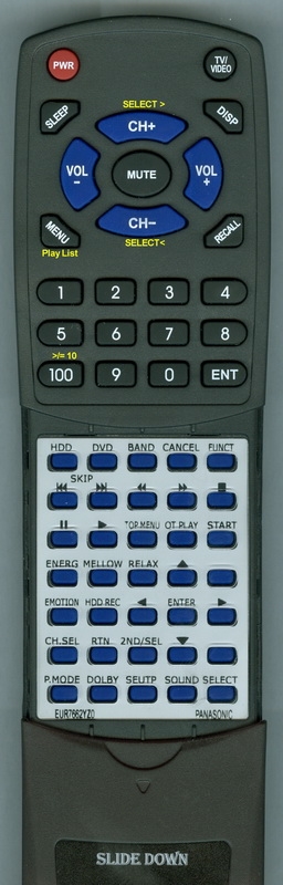 PANASONIC EUR7662YZ0 replacement Redi Remote