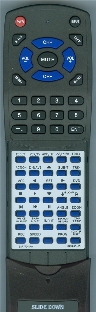 PANASONIC EUR7724KA0 replacement Redi Remote