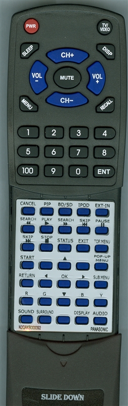 PANASONIC N2QAKB000092 replacement Redi Remote