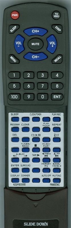 PANASONIC N2QAYB000005 replacement Redi Remote