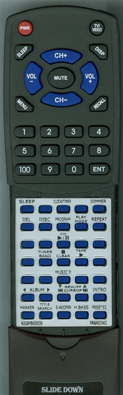 PANASONIC N2QAYB000029 replacement Redi Remote