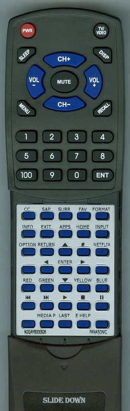 PANASONIC N2QAYB000926 replacement Redi Remote