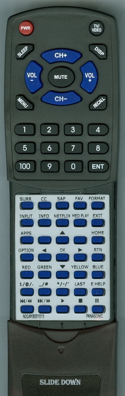 PANASONIC N2QAYB001013 replacement Redi Remote