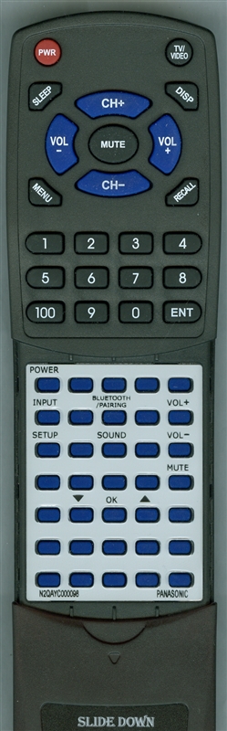 PANASONIC N2QAYC000098 replacement Redi Remote