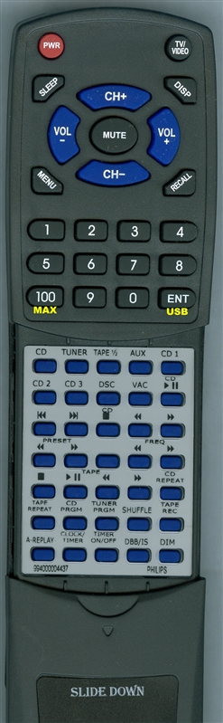 PHILIPS 994000004437 313923812581 replacement Redi Remote