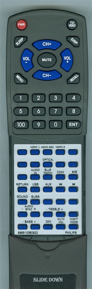 PHILIPS 996510060922 replacement Redi Remote