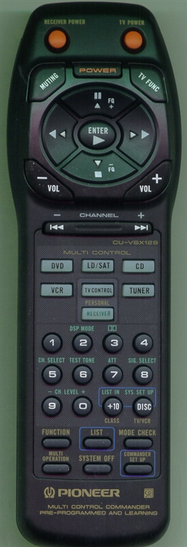 PIONEER AXD7154 CU-VSX129 Genuine  OEM original Remote