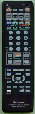PIONEER AXD7278  Genuine OEM original Remote
