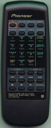 PIONEER PWW1148 CU-PD101 Genuine OEM original Remote