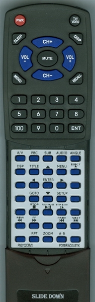 POWER ACOUSTIK PMD102CMV2 replacement Redi Remote