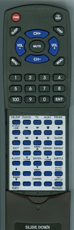 POLK RE3670-1 DR-5 replacement Redi Remote
