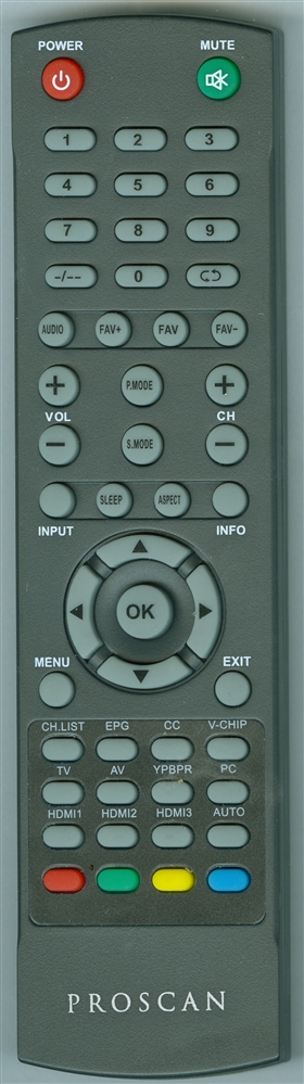 PROSCAN PLDED4018A Genuine OEM original Remote
