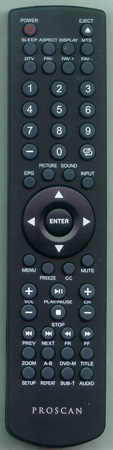 PROSCAN RE20QP05 Genuine OEM original Remote