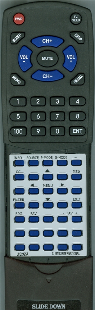 PROSCAN LCD2425A replacement Redi Remote