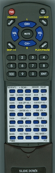 PYLE PT588AB YK0001PY-RM01 replacement Redi Remote
