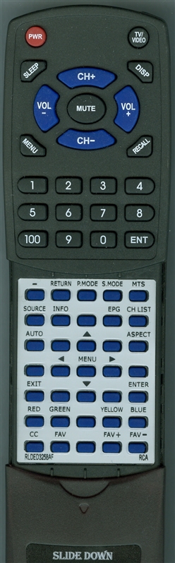 RCA 4A RCA replacement Redi Remote