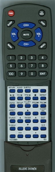 RCA RLEDV2680A replacement Redi Remote