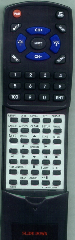 RJ TECHNOLOGY RJ2800 replacement Redi Remote
