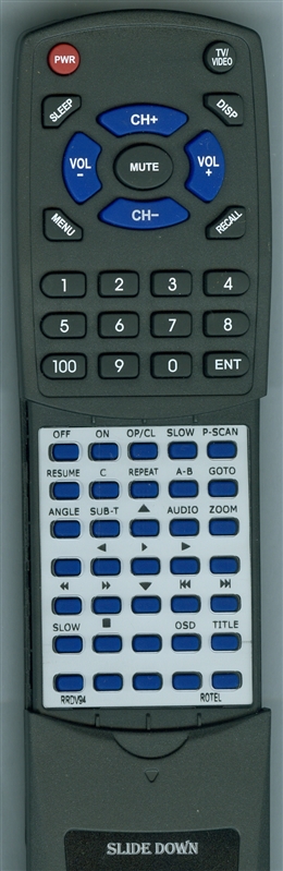 ROTEL RRDV94 RR-DV94 replacement Redi Remote