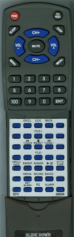 SANGEAN RC-P16 replacement Redi Remote