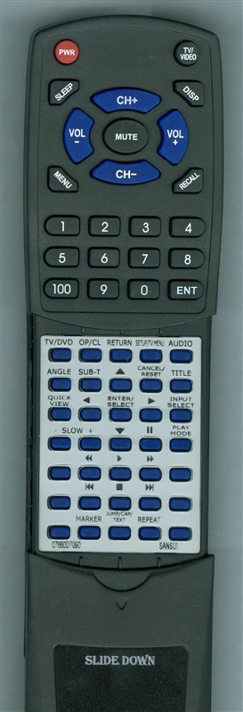 SANSUI 07660DT090 replacement Redi Remote
