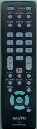 SANYO 1AV0U10B48000 GXBL Genuine OEM original Remote