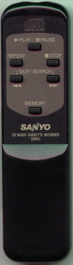 SANYO 645 006 4869 S660 Genuine OEM original Remote