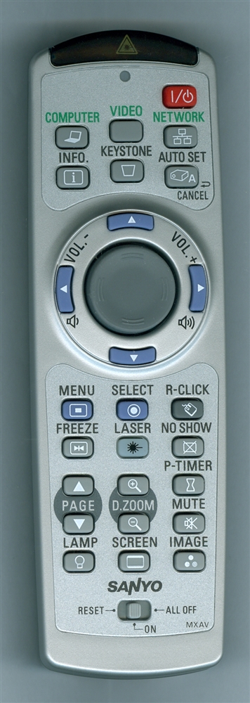 SANYO 645 100 0880 MXAV Genuine  OEM original Remote