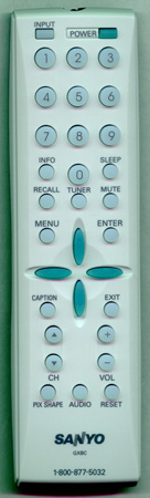 SANYO GXBC Genuine  OEM original Remote