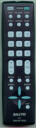SANYO GXBJ Genuine  OEM original Remote