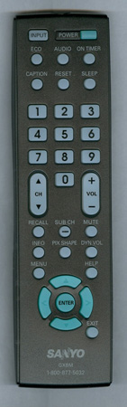 SANYO GXBM OEM original Remote Control
