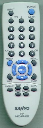 SANYO GXCA Genuine  OEM original Remote