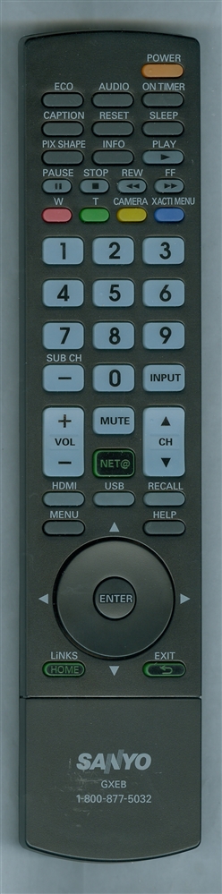 SANYO GXEB GXEB Refurbished Genuine OEM Original Remote