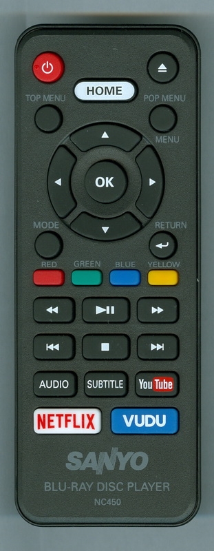 SANYO NC450UH NC450 Genuine OEM original Remote