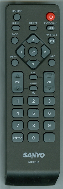 SANYO NH002UD Genuine OEM original Remote